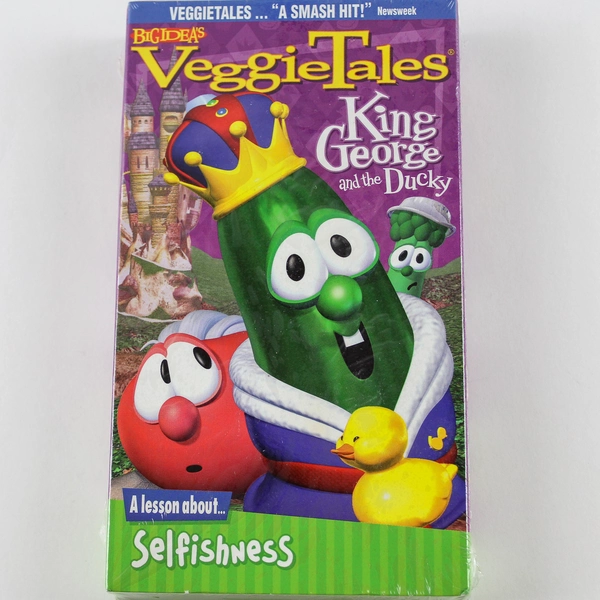 Veggie Tales King George and the Ducky VHS 2000 Lesson About Selfishness