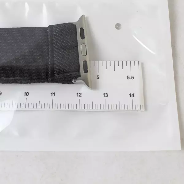 Black Stretchy Smart Watch Band for Apple Watch 5" - New in Package