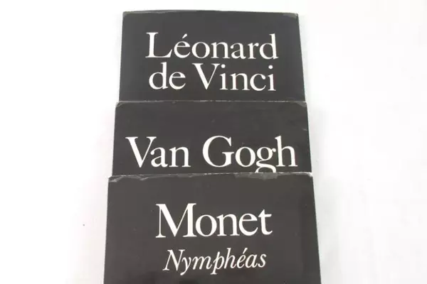 Lot of 3 Sets of Art Slides From The Louvre Museum Monet Van Gogh De Vinci