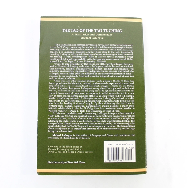 The Tao of the Tao Te Ching by Michael Lafargue 1992 PB Pre-Owned, Marks