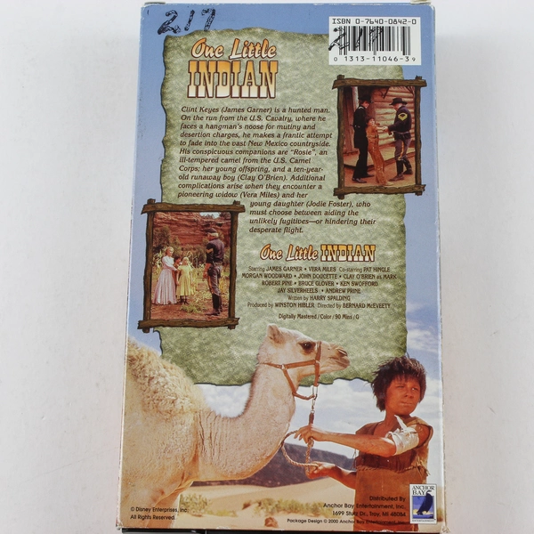 One Little Indian VHS 2000 James Garner Jodie Foster Anchor Bay Entertainment