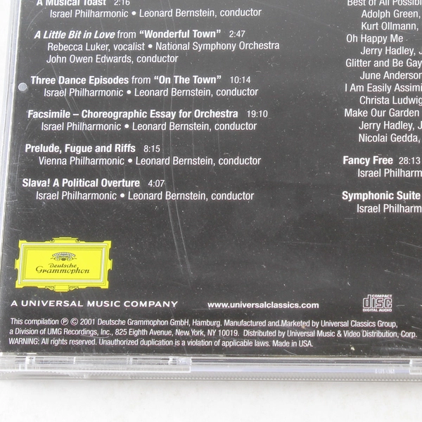 Essential Leonard Bernstein 2001 CD Set Broadway Film Stage Hits