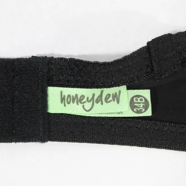 Honeydew Bra Women's Size 34B Black Accent Bow Modified Straps Missing