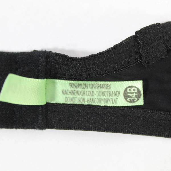 Honeydew Bra Women's Size 34B Black Accent Bow Modified Straps Missing
