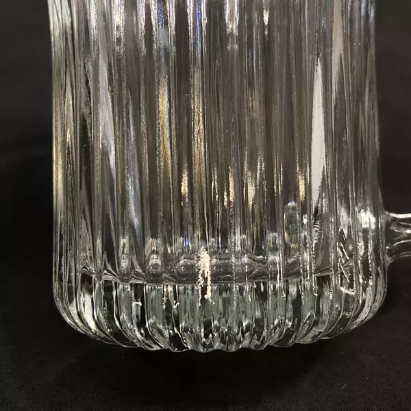 Set of 2 Gibson Royal Crest Mugs Clear Glass