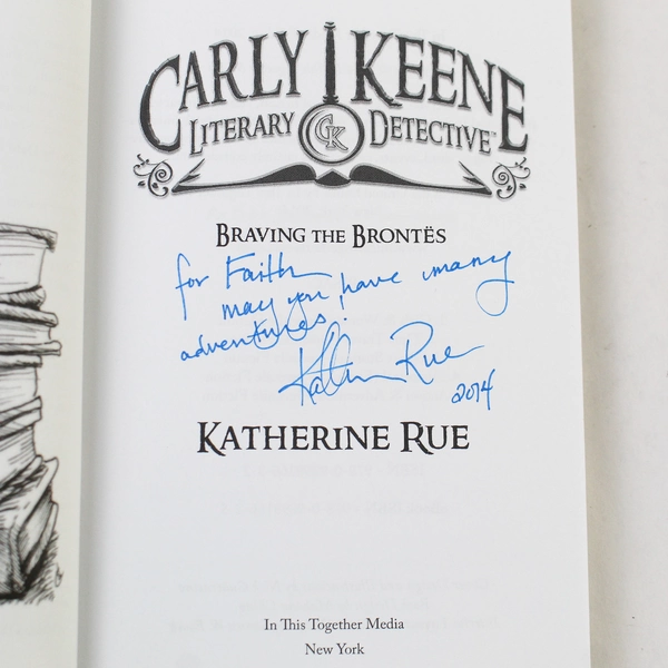 Carly Keene Literary Detective Braving the Brontës 2014 Signed Paperback