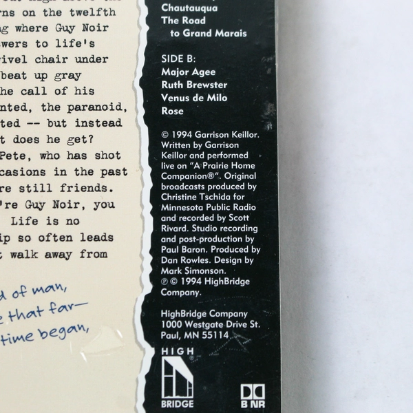 Radio Private Eye Guy Nior 9 Episodes in One Audio Cassette Factory Sealed New