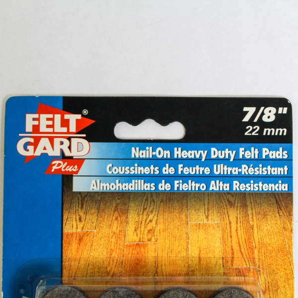 Shepherd Hardware 9933 8 Pack 7/8" Nail-On Heavy Duty Felt Pads Protectors