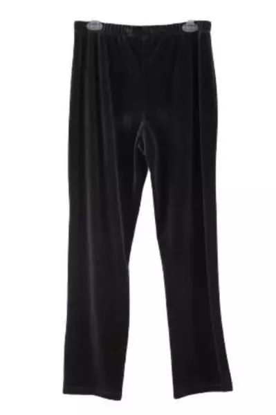 Chico's Travelers Pants Velour Elastic Waist Stretch Women's Size 1 Reg