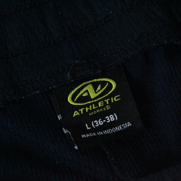 Athletic Works Activewear Shorts Men's Size L Black Drawstring Elastic Waist