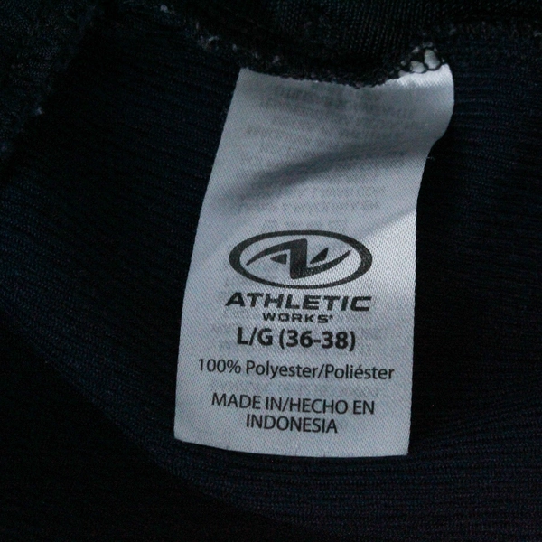 Athletic Works Activewear Shorts Men's Size L Black Drawstring Elastic Waist