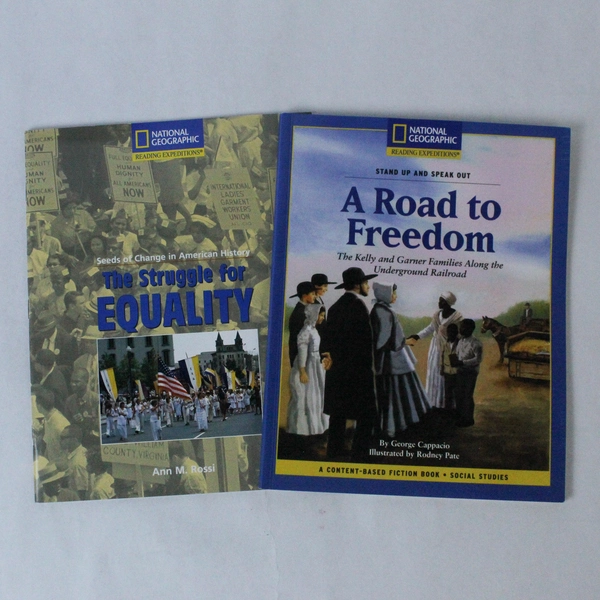 Nat Geo Lot of 2 PB Books: A Road To Freedom & The Struggle For Equality