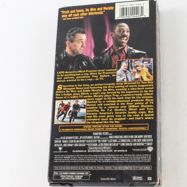 Showtime VHS 2002 Warner Bros. Robert De Niro Eddie Murphy Pre-Owned