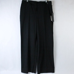 Semantiks Women's Size 14P Black Striped Dress Slacks Pants Workwear
