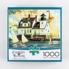Charles Wysocki Rockland Breakwater Light 1000 Piece Jigsaw Puzzle Original Box