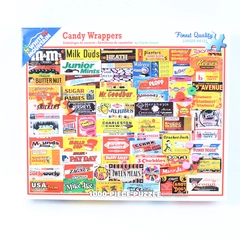White Mountain 1000 Piece Puzzle Candy Wrappers Larger Pieces