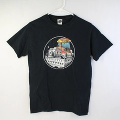 McMenamins Hotel Oregon McMinnville Alien Day Navy Blue Cotton T-Shirt Adult Sm