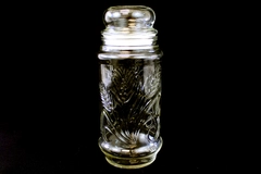 Vintage 1982 Anchor Hocking Planters Peanuts Jar Wheat Pattern