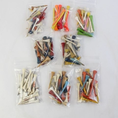 Lot of 160 Wood Tees 2" and Lot of 15 New Tees 2 3/4"