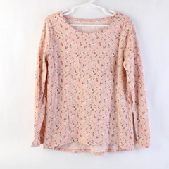 Place Brand Pink Floral Long Sleeve T-Shirt Girls Medium 7/8