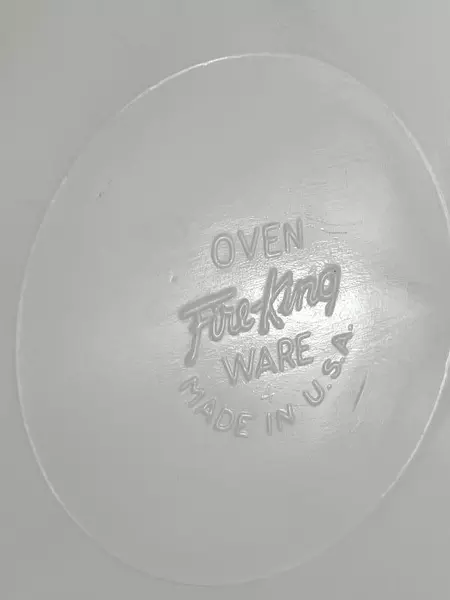 Vintage Milk Glass Anchor Hocking Fire King Divided Relish Dish