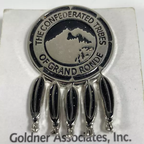Black & Silver Confederated Tribes of Grand Ronde Collectible Pin - New