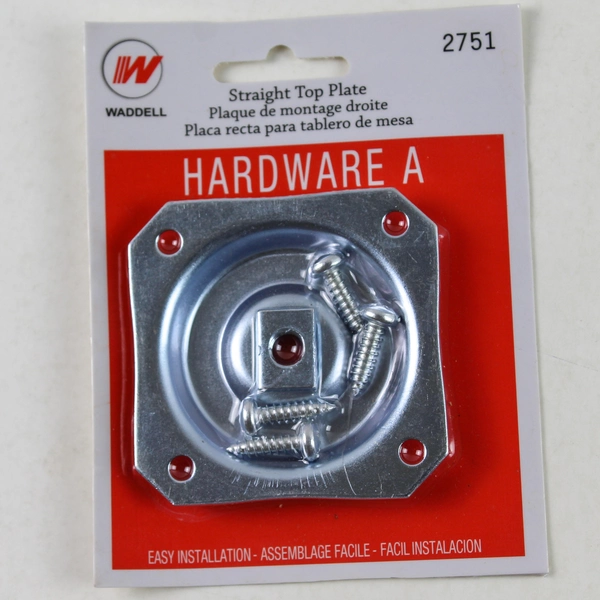 Lot of 3 Waddell Model #2751 Leg Mounting Straight Top Plates - New