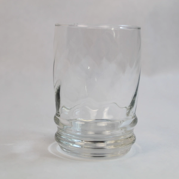 Set of 2 Libbey Cascade Juice Glasses Tumblers Swirl Clear Water