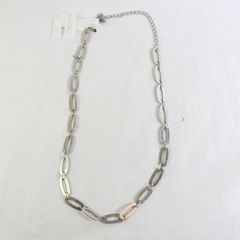 Twelve Silver Tone Metal Multi Chain Link Women's Fashion Belt Size 2X Tags