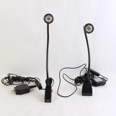 Lot of 2 Unbranded Corded Electric Clip-On Reading Book Lights