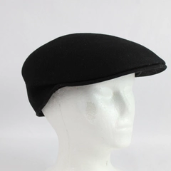 Dorfman Pacific Authentic Scala Classico Black Wool Blend Newsboy Hat