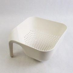 Joseph Joseph Square Colander White Vegetables Pasta Footed Strainer