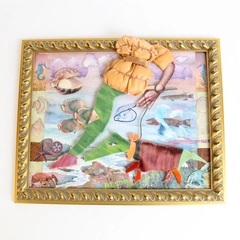 One Day While I Was Walking by Carla Talbot Nautical Multimedia Collage Wall Art