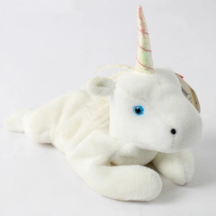 Beanie Babies Mystic 1993 With White Unicorn W/ Tag Error 1994 Ear Tag Plush Toy