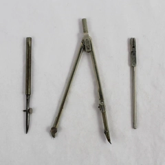 Vintage Dietzgen Drafting Compass and 2 Drafting Accessories