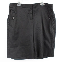 Izod Performx Cool-FX Stretch Black Athletic Bermuda Shorts Women's Size 8