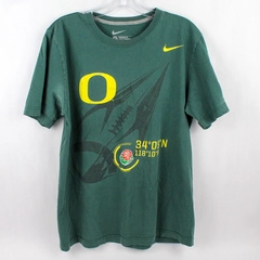 Nike Oregon Ducks Green Short Sleeve Cotton T-Shirt Size Large