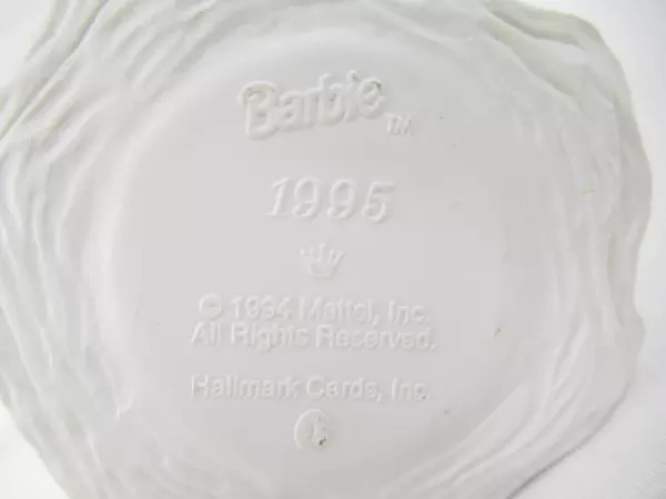 Lot of 3 Vintage 1995 Edition Hallmark Barbie Ornaments 