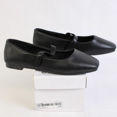 Unbranded Mary Jane Ballerina Flats Size 36 Square Toe Black IOB