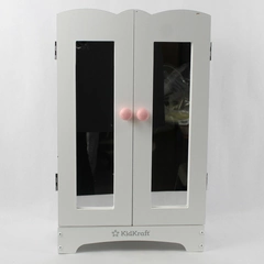 KidKraft Lil Doll Armoire For 18 Inch Dolls with Mirrors and Hangers 