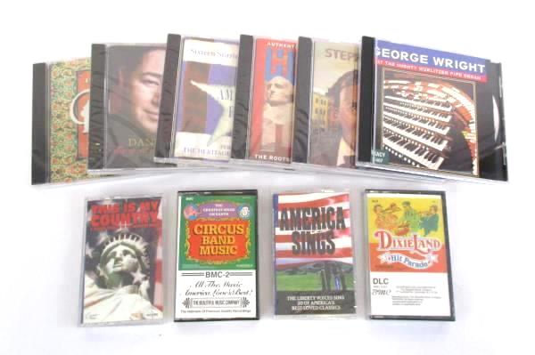 Lot of 10 Mixed Artist CDs Cassettes Americana Folk Dixieland Ragtime Sealed
