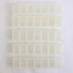 Lot of Walgreens Clear Plastic Weekly Medication Pill Boxes