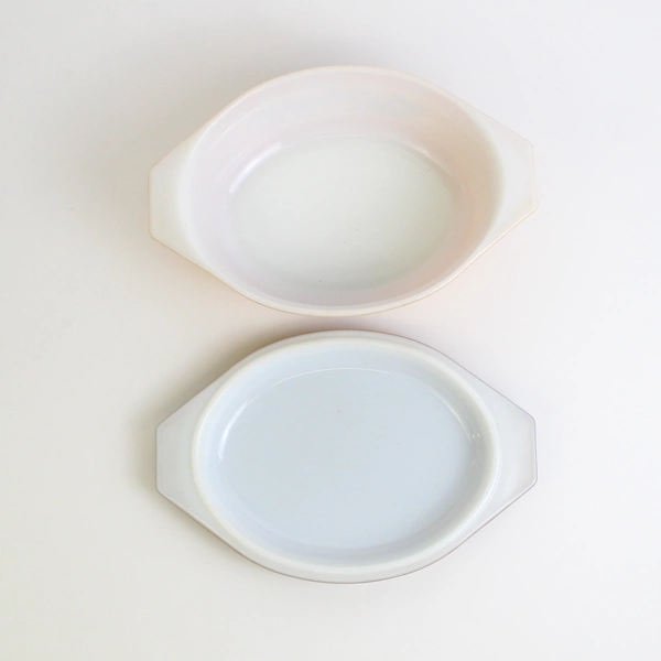 Vintage Pyrex 1.5 Qt Covered Oval Casserole Dish Old Orchard Brown Lid