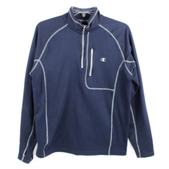 Champion Elite Men's Medium Blue Half Zip Pullover Sweater Athletic Top