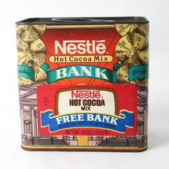 Vintage Nestle Hot Cocoa Mix Promo Bank Tin 