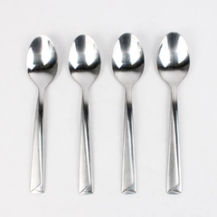 Lot of 4 Cambridge Flatware Diego Sand Stainless Teaspoons Spoons