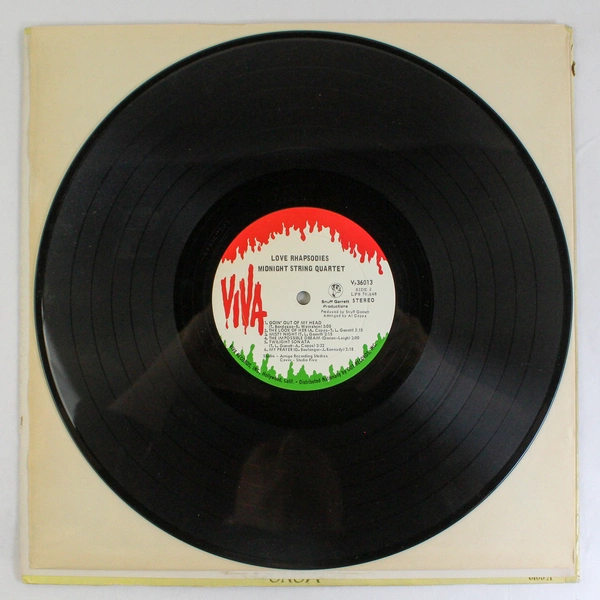 Love Rhapsodies Midnight String Quartet Vinyl LP 1968 V36013 - Good Condition