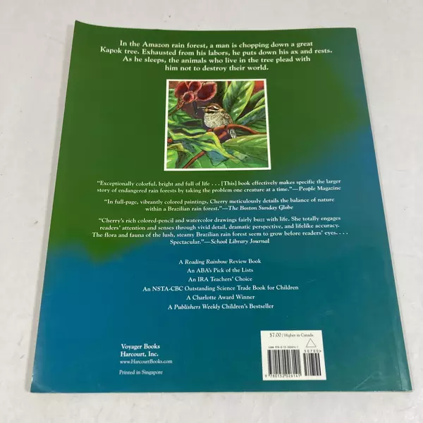 The Great Kapok Tree by Lynne Cherry 2000 Paperback Harcourt Kids Book