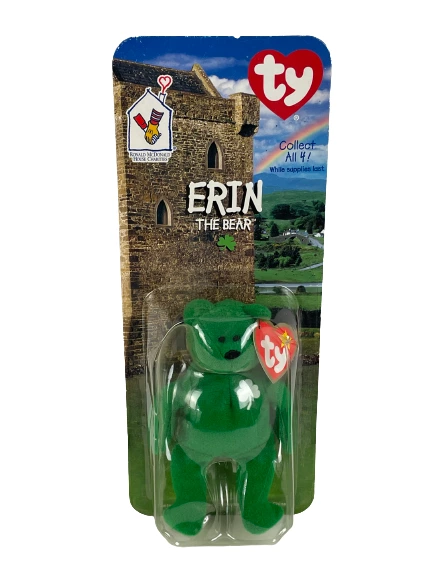 Erin The Bear Irish McDonalds TY Teenie Beanie Babies 1999