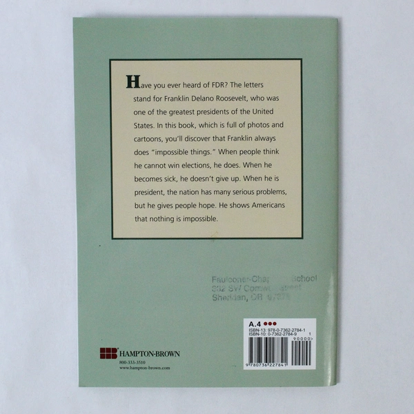 Franklin D. Roosevelt by Laura Hamilton Waxman 2005 Paperback Good Condition